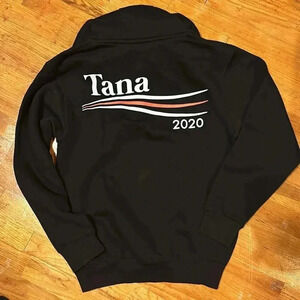 2020 tana mongeau YouTuber blk sweatshirt hoodie kangaroo pocket long sleeve SM